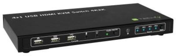 Techly 4x1 USB HDMI KVM Switch 4Kx2K  IDATA KVM-HDMI4U