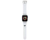 Karl Lagerfeld 3D rubberen Choupette hoofdband voor Apple Watch 42/44/45/49 mm - wit