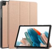 Selected by GSMpunt.nl Tablet Hoes Geschikt voor Samsung Galaxy Tab A11 Plus / Tab A9 Plus | Book Case met Standaard | Kunstlederen Beschermhoes | Tri-fold | Roze Goud