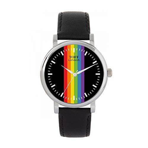Toff London Pride Linear black batons horloge