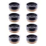 Wagner QuickClick® Viltglijders, meubelglijders, stoelglijders, set van 8 vervangbare glijders, vervangbaar, speciale vezels SYNO Slim - diameter 17 mm - voor basis Ø 17 mm - Made in DE - 15784700