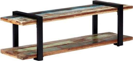 vidaXL Tv-meubel 130x40x40 cm massief gerecycled hout