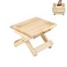 Mini Bol Mini opvouwbare houten kruk. Reisstoel Kinderkruk Draagbare voetenbank voor thuis badkamer keuken tuin kantoor reizen. Ondersteunt 90 kg. Bruin