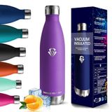 Drinkfles Roestvrijstalen drinkfles, 750 ml, thermosfles, BPA-vrij, lekvrij, voor sport, koolzuurhoudende dranken, thermosfles van roestvrij staal voor fietsen, fitness