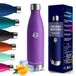 Drinkfles Roestvrijstalen drinkfles, 750 ml, thermosfles, BPA-vrij, lekvrij, voor sport, koolzuurhoudende dranken, thermosfles van roestvrij staal voor fietsen, fitness