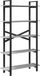 vidaXL Boekenplank - 5-laags - 100 x 33.5 x 64 cm - Bewerkt hout