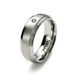 Monomania Dames partnerring roestvrij staal 1 diamant 0,04 ct wit 20364