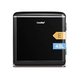 COMFEE' Mini-koelkast voor slaapkamer, 47 l, koelkast met één deur, retro | Chiller Box RCD50BL2EURT(E) Chiller Box 0-10 °C, instelbare thermostaat, stille werking, ideaal voor thuis, kantoor, hotel