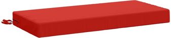 vidaXL Bankkussen SOEST 100% Polyester Rood 60 x 40 x 8 cm