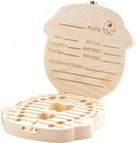Zouma B.V. Houten bewaarbox voor baby tandjes, navelstreng en babyharen - houten doosje voor baby herinneringen