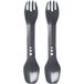 Lifeventure Ellipse Spork 2-Pack, couverts, gris