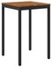 Syfax NAARDEN Tuinbar Tafel Naturel en Zwart 70 x 68,5 x 105 cm