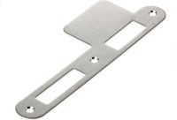 Intersteel Deur-en-Nacht Sluitplaat RVS Afgerond met Lange Lip en DIN RS