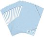 Oxford Topfile+ Kartonnen map, 3 flappen, A4, elastisch, pastelblauw, 10 stuks