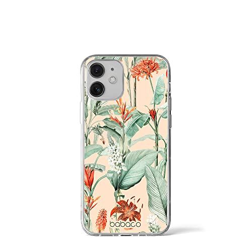ERT GROUP Mobiele Telefoonhoesje voor iPhone 12 Mini - Babaco Flowers 048 - TPU