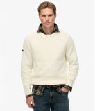 Superdry Grof gebreide trui met raglanmouwen Heren Winter Cream XXL
