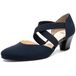 ARA TOULOUSE 1233439 dames pumps met riempjes | zakelijke schoenen, blauw, elastiek op de wreef, comfort, damesschoenen