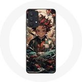 Maniacase Hoesje voor Samsung Galaxy A13 5G Demon Slayer Tanjiro Anime Manga