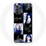 Maniacase Hoesje voor Samsung Galaxy A23 4G Blackpink Handtekening Foto Jennie Jisoo Lisa Rose