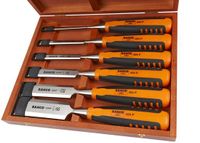 Bahco Steekbeitelset - 6-delig - Houtbeitel - Kunststof handgreep - Hardcase