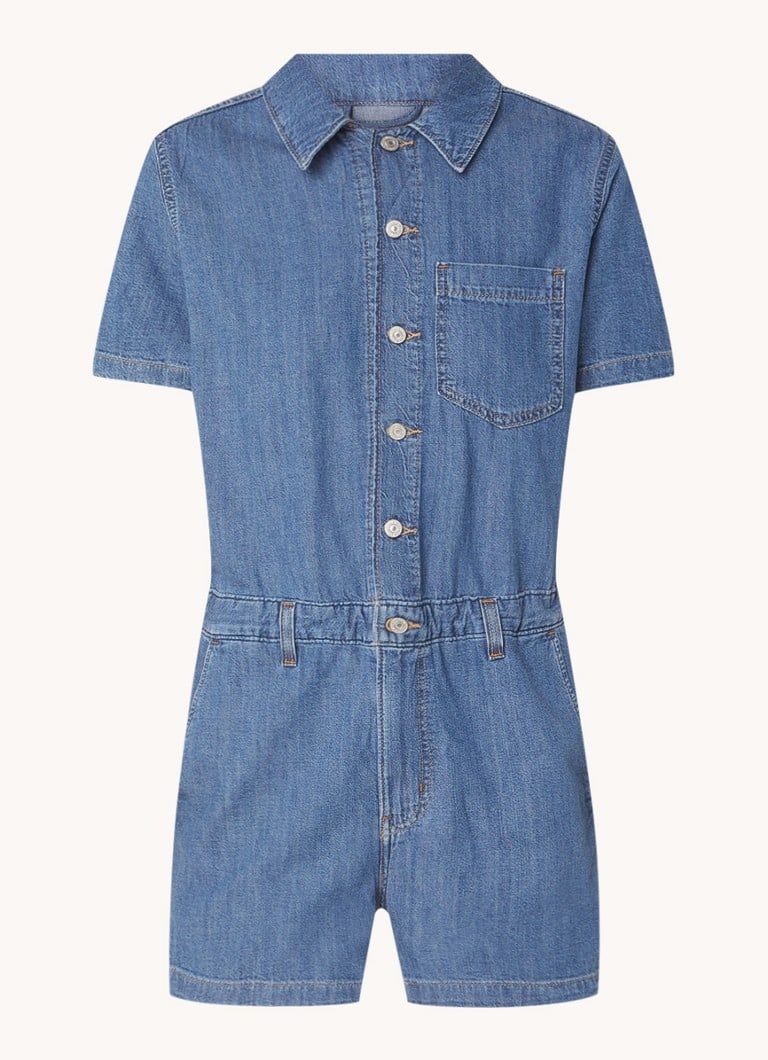 Levi's Loose Fit Denim Playsuit with Chest Pocket