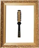 Labor Federico Fashion Style Professionele thermische borstel, 25 mm, ergonomische handgreep, zwart en goud