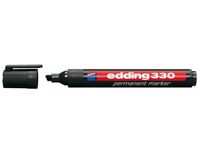 Edding 330 Permanente Marker, Beitelvormige Punt, 1 - 5 mm, Zwart