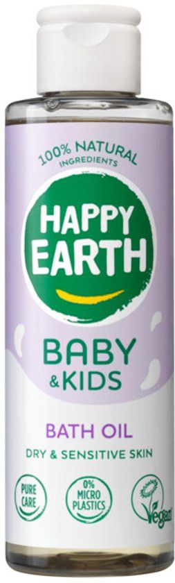 Happy Earth Baby & Kids 100% Natuurlijk Badolie 150 ml