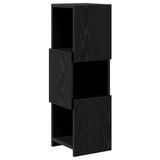vidaXL Hoekkast 25,5x25x80cm bewerkt hout zwart eiken