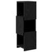 vidaXL Hoekkast 25,5x25x80cm bewerkt hout zwart eiken