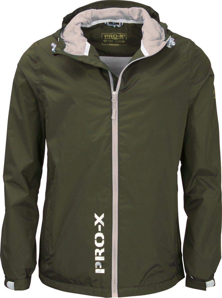 Pro-X Elements Donker groene kinder regenjas Flashy 176