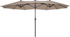 SenS-Line Marbella Parasol Taupe 270x450 Cm - Grijs