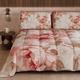 PETTI Artigiani Italiani Bedrukt winterdekbed 270 × 260 cm | Bloemen 04 156