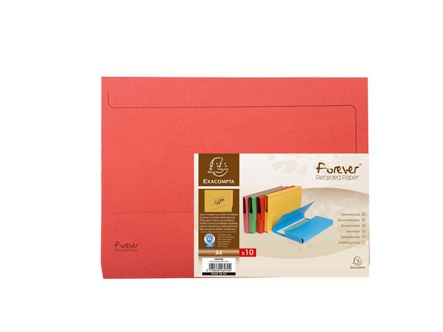 Exacompta Forever A4 File Folder 290 g/m² Red