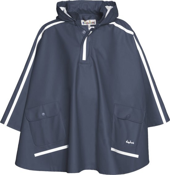 Playshoes Regenponcho Kinderen - Blauw - Maat 140