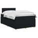 vidaXL Boxspringbed met matras met hoofdeinde Zwart 120 x 200 cm Stof