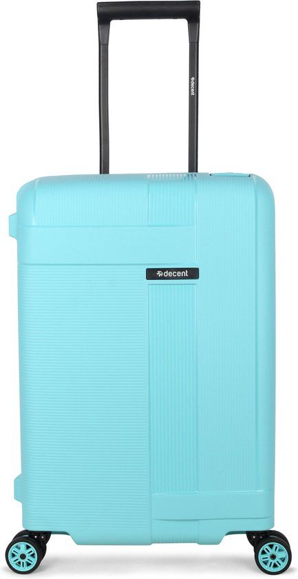 Decent TRANSIT Spinner Handbagage Koffer 55cm - 43L - Lichtblauw