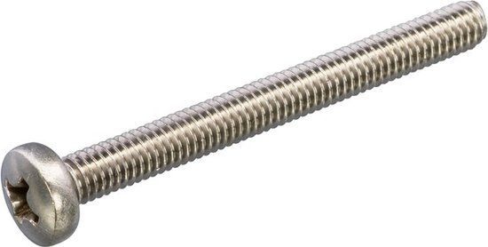 Hoenderdaal Fasteners Hoenderdaal Metaalschroef Rvs-A2 Ck PH3 Din7985 M6X12 | 200 stuks