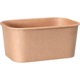 Depa Bak | Karton + PP | 1000ml | Maaltijdcontainer | 169x117x76mm | Bruin | 300 Stuks