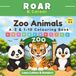 Zoo Animals A-Z & 1-10 Colouring Book
