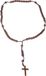 Funny Fashion Rozenkrans ketting van hout - voor priesters/nonnen - Religieus - Carnaval