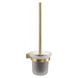 Gedy Tonale Toiletborstelhouder Wandmontage Mat Goud RVS Glas