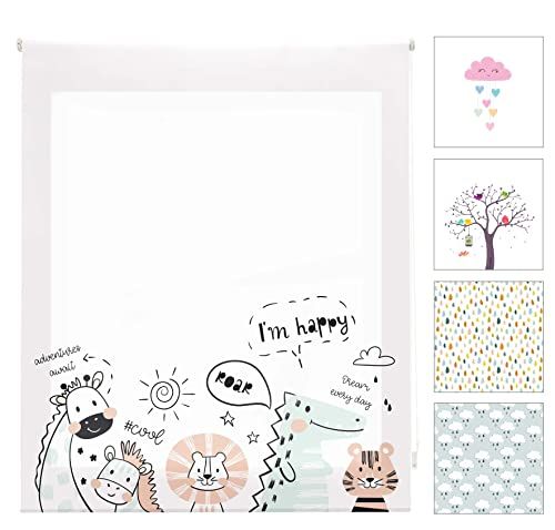 Blindecor Zoocool - Rolgordijn - 110x180 cm