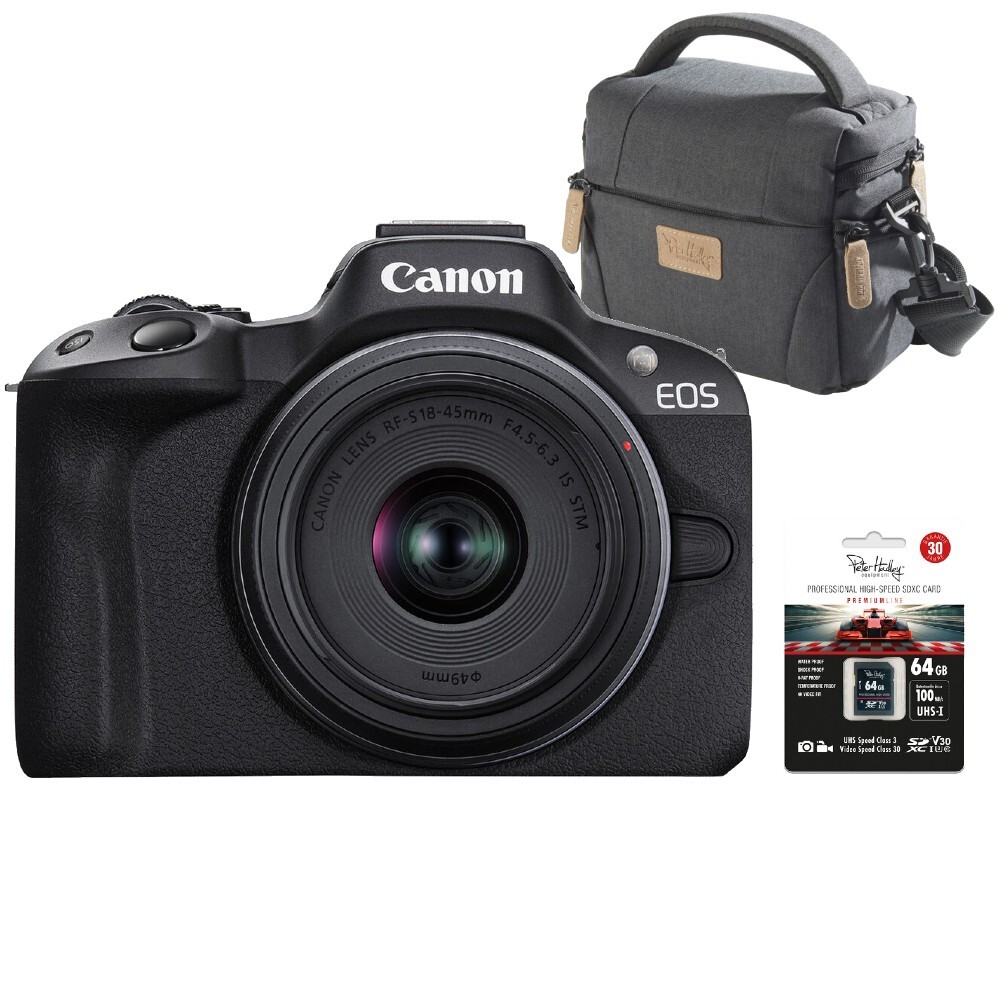 Canon Canon EOS R50 zwart + RF-S 18-45mm IS STM Starter Kit
