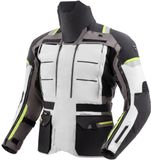 Rebelhorn Cubby 5 Heren Motorjas - Grijs/Geel - Maat M
