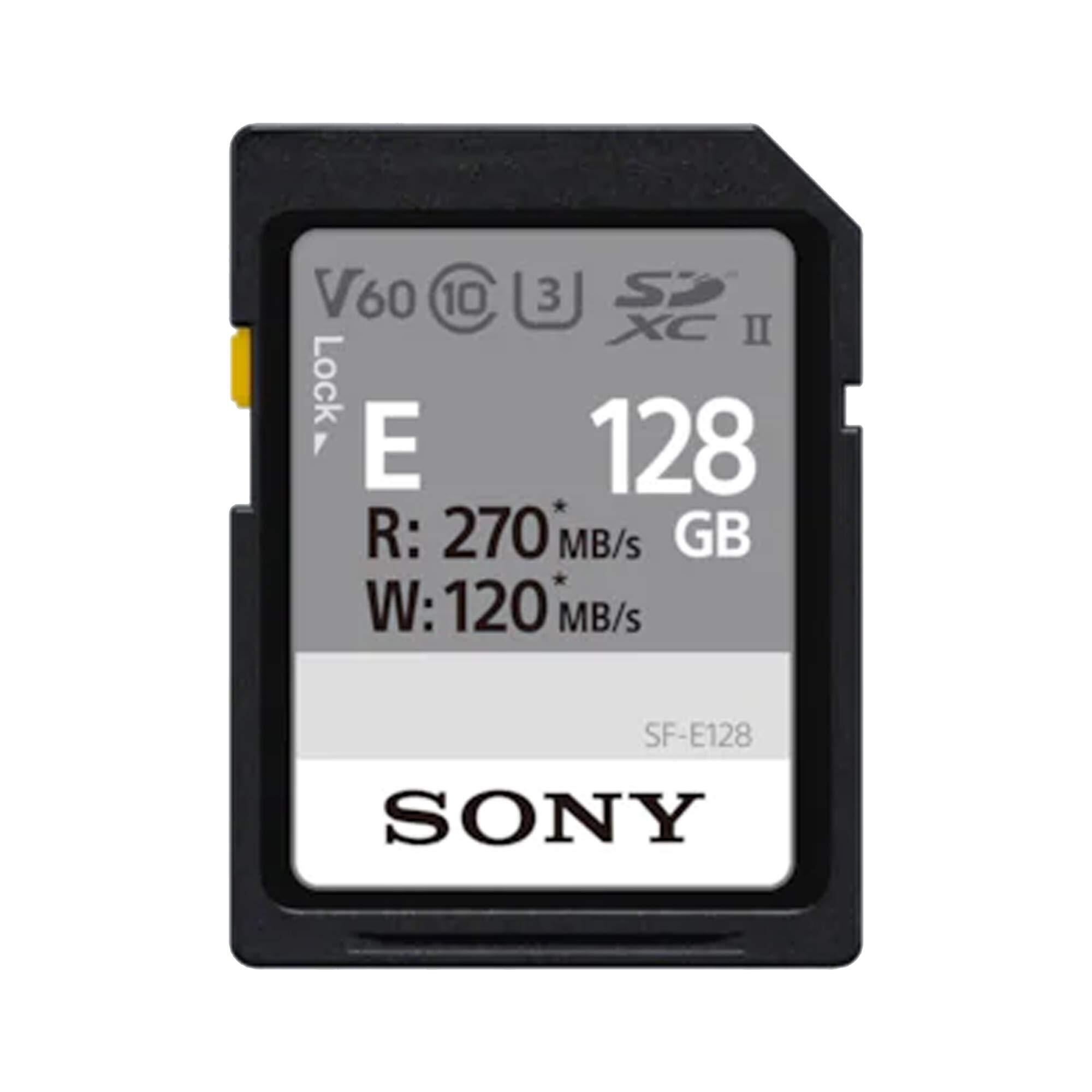 Sony SDXC E series 128GB UHS-II Class 10 U3 V60