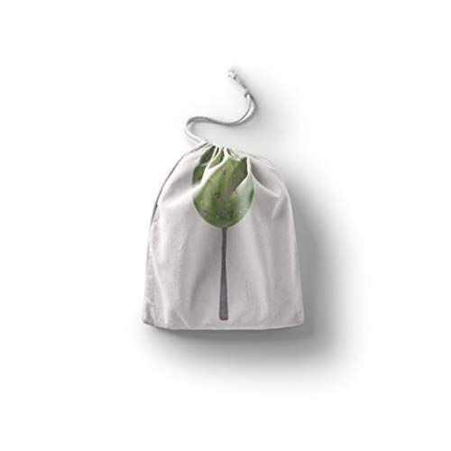Bonamaison Bedrukte katoenen tas met trekkoord - 20 x 30 cm