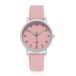 LGT JWLS Lookinggoodtoday LGT Quartz horloge zilverkleurig met roze leren band en roze wijzerplaat