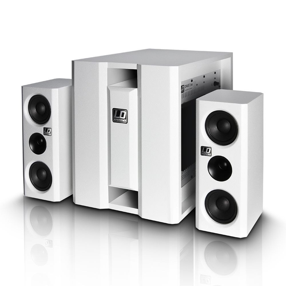 LD Systems Dave 8 XS 2.1 Speaker Set - 350W - White