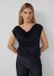 s.Oliver BLACK LABEL s.Oliver V-hals T-shirt met korte mouwen voor dames, navy, maat 34